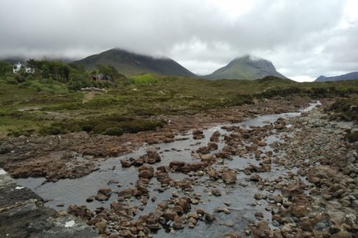 The Cuillins Mountains from Sligachan, Skye