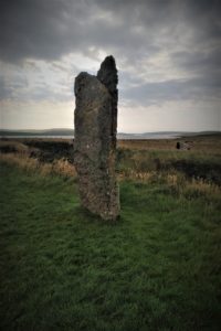 A single standing stone of the Ring of Brodgar - Orkney