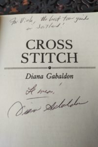 autograph by Diana Gabaldon